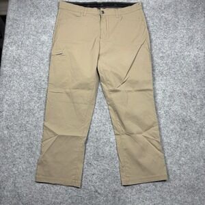 Zero Exposure Travel Series Beige Khaki Lightweight Pants Mens 38x32
